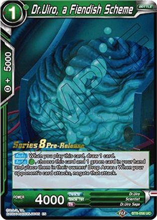 Dr.Uiro, a Fiendish Scheme (BT8-056_PR) - Malicious Machinations PreRelease Cards