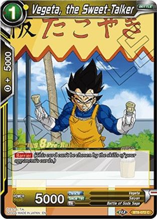Vegeta, the Sweet-Talker (BT8-072_PR) - Malicious Machinations PreRelease Cards