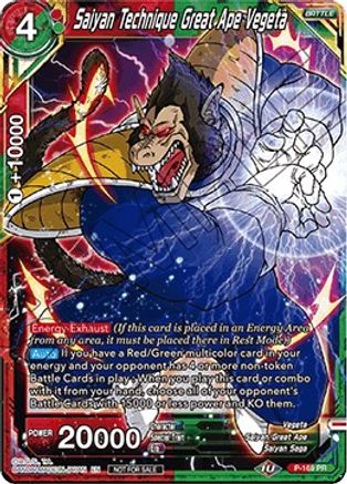 Saiyan Technique Great Ape Vegeta (P-169) - Promotion Cards Foil
