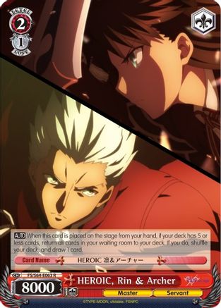 HEROIC, Rin & Archer (FS/S64-E063 R) - Fate/stay night [Heaven’s Feel]