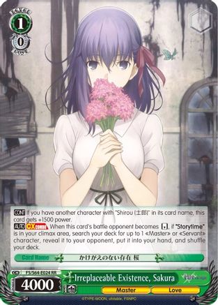 Irreplaceable Existence, Sakura (FS/S64-E024 RR) - Fate/stay night [Heaven’s Feel]