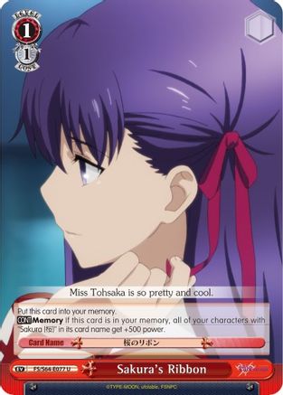 Sakura's Ribbon (FS/S64-E077 U) - Fate/stay night [Heaven’s Feel]