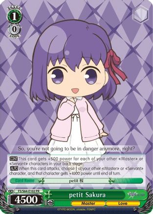 petit Sakura (FS/S64-E102 PR) - Fate/stay night [Heaven’s Feel]