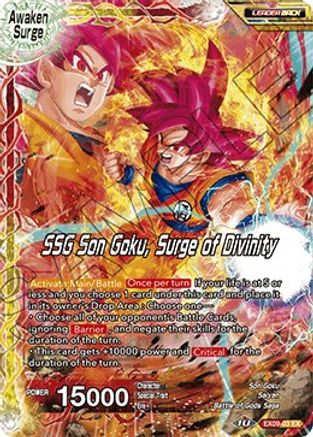 Super Saiyan Son Goku // SSG Son Goku, Surge of Divinity (EX09-03) - Expansion Deck Box Set 09 Saiyan Surge
