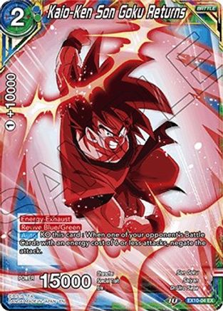 Kaio-Ken Son Goku Returns (EX10-04) - Expansion Deck Box Set 10 Namekian Surge Foil
