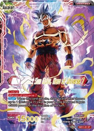 Son Goku // Ultra Instinct Son Goku, Hero of Universe 7 (SD11-01) - Universal Onslaught