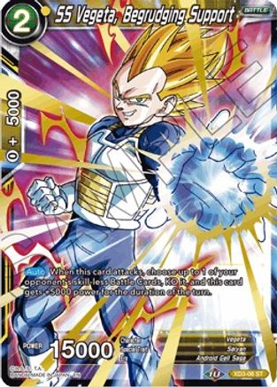 SS Vegeta, Begrudging Support (XD3-06) - Universal Onslaught Foil