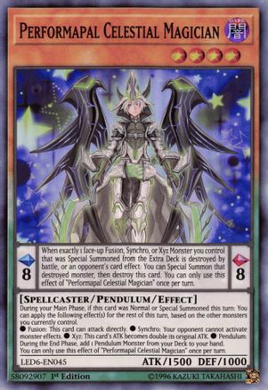 Performapal Celestial Magician (LED6-EN045) - Legendary Duelists: Magical Hero Unlimited