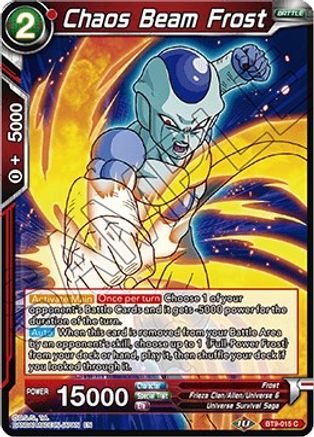 Chaos Beam Frost (BT9-015) - Universal Onslaught Foil