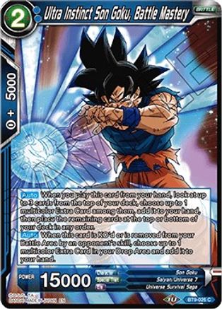 Ultra Instinct Son Goku, Battle Mastery (BT9-026) - Universal Onslaught Foil