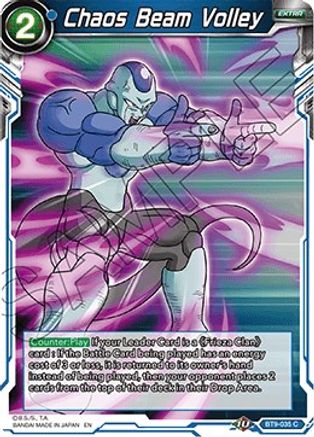 Chaos Beam Volley (BT9-035) - Universal Onslaught