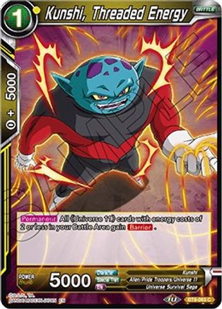 Kunshi, Threaded Energy (BT9-063) - Universal Onslaught Foil