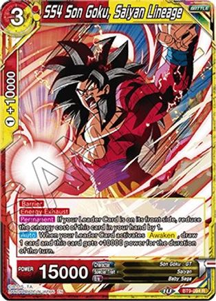 SS4 Son Goku, Saiyan Lineage (BT9-094) - Universal Onslaught