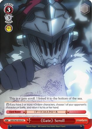 Gate Scroll (GBS/S63-E052 R) - Goblin Slayer