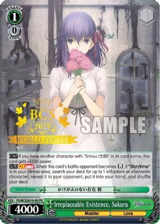 Irreplaceable Existence, Sakura (FS/BCS2019-05 PR) - Bushiroad Event Cards