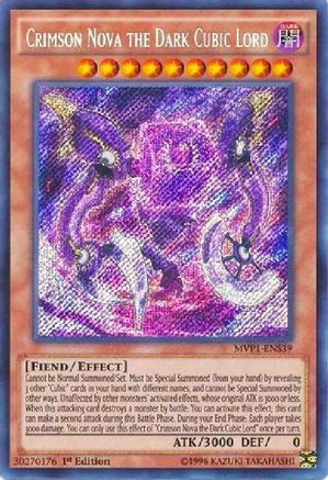 Crimson Nova the Dark Cubic Lord (MVP1-ENS39) - The Dark Side of Dimensions Movie Pack: Secret Edition 1st Edition