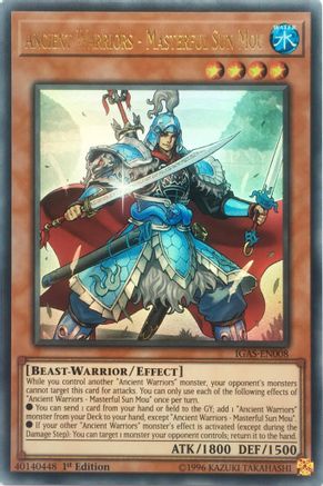 Ancient Warriors - Masterful Sun Mou (IGAS-EN008) - Ignition Assault 1st Edition