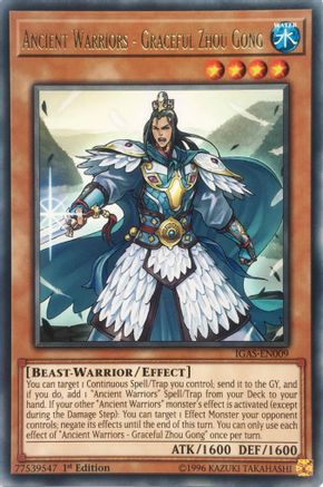 Ancient Warriors - Graceful Zhou Gong (IGAS-EN009) - Ignition Assault 1st Edition