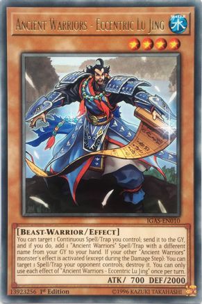 Ancient Warriors - Eccentric Lu Jing (IGAS-EN010) - Ignition Assault 1st Edition