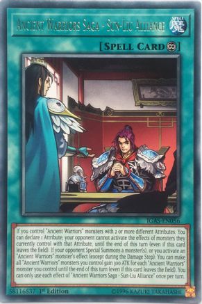 Ancient Warriors Saga - Sun-Liu Alliance (IGAS-EN056) - Ignition Assault 1st Edition