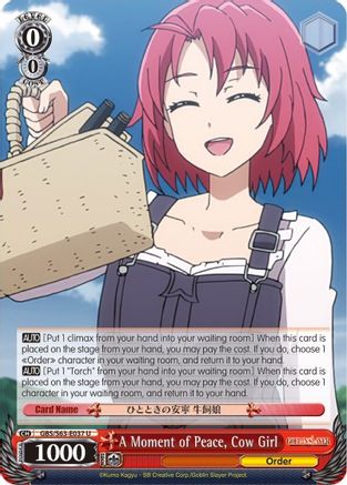 A Moment of Peace, Cow Girl (GBS/S63-E037 U) - Goblin Slayer