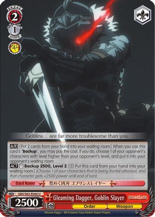 Gleaming Dagger, Goblin Slayer (GBS/S63-E040 U) - Goblin Slayer