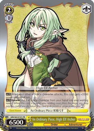 An Ordinary Piece, High Elf Archer (GBS/W63-E101 PR) - Goblin Slayer