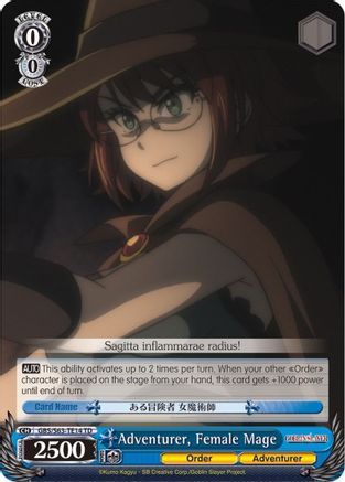 Adventurer, Female Mage (GBS/S63-TE14 TD) - Goblin Slayer