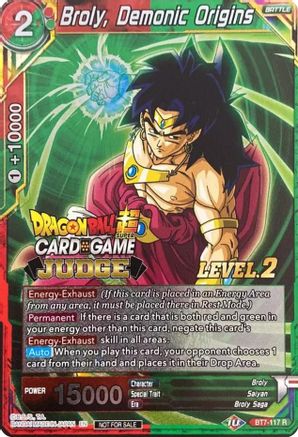 Broly, Demonic Origins (Level 2) (BT7-117) - Judge Promotion Cards