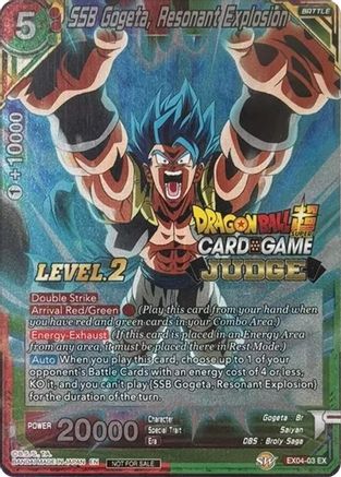SSB Gogeta, Resonant Explosion (Level 2) (EX04-03) - Judge Promotion Cards