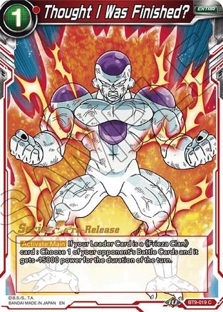 Thought I Was Finished? (BT9-019) - Universal Onslaught PreRelease Cards
