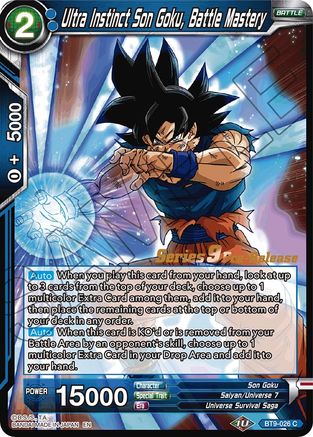 Ultra Instinct Son Goku, Battle Mastery (BT9-026) - Universal Onslaught PreRelease Cards