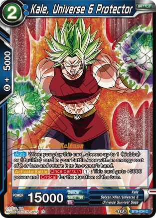 Kale, Universe 6 Protector (BT9-034) - Universal Onslaught PreRelease Cards