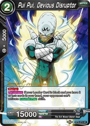 Pui Pui, Devious Disruptor (BT9-073) - Universal Onslaught PreRelease Cards