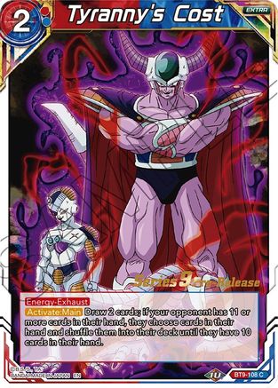 Tyranny's Cost (BT9-108) - Universal Onslaught PreRelease Cards
