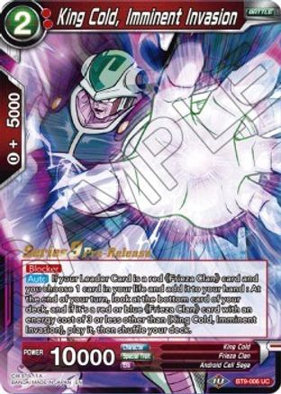 King Cold, Imminent Invasion (BT9-006) - Universal Onslaught PreRelease Cards