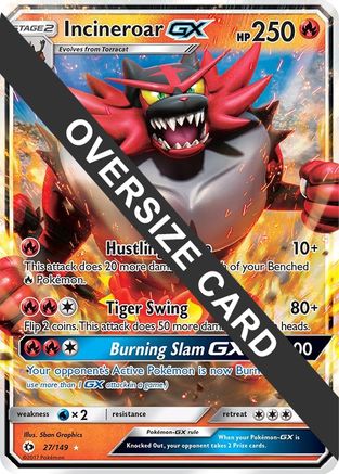 Incineroar GX 027/149  - Holofoil Jumbo Cards - Promo