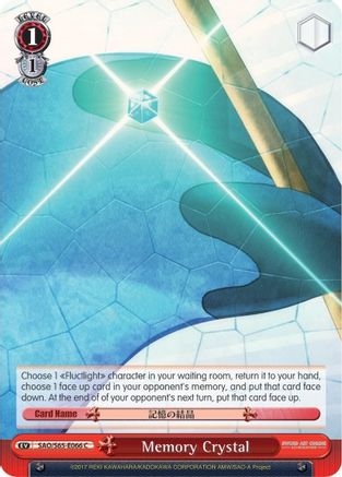 Memory Crystal (SAO/S65-E066 C) - Sword Art Online -Alicization-