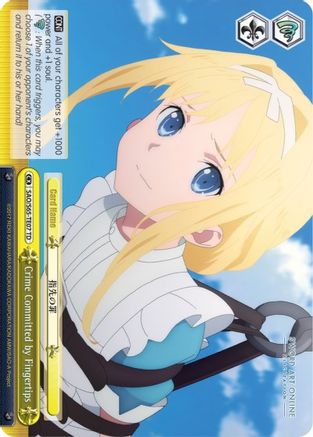 Crime Committed by Fingertips (SAO/S65-TE07 TD) - Sword Art Online -Alicization-