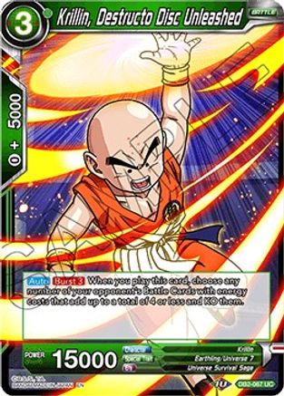 Krillin, Destructo Disc Unleashed (DB2-067) - Draft Box 05  Divine Multiverse Foil