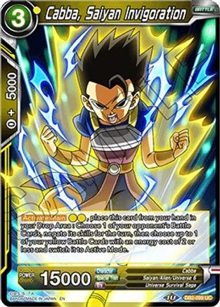Cabba, Saiyan Invigoration (DB2-099) - Draft Box 05  Divine Multiverse