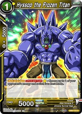 Hyssop the Frozen Titan (DB2-118) - Draft Box 05  Divine Multiverse Foil