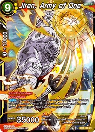 Jiren, Army of One (DB2-123) - Draft Box 05  Divine Multiverse