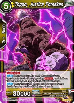 Toppo, Justice Forsaken (DB2-124) - Draft Box 05  Divine Multiverse