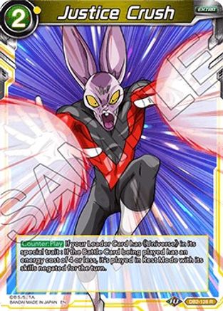 Justice Crush (DB2-128) - Draft Box 05  Divine Multiverse