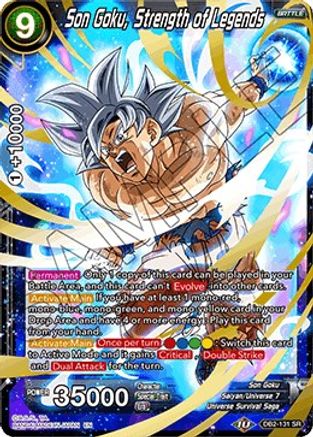 Son Goku, Strength of Legends (DB2-131) - Draft Box 05  Divine Multiverse
