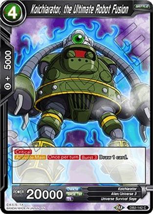 Koichiarator, the Ultimate Robot Fusion (DB2-142) - Draft Box 05  Divine Multiverse Foil