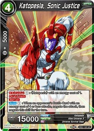 Katopesla, Sonic Justice (DB2-148) - Draft Box 05  Divine Multiverse Foil
