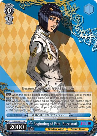 Beginning of Fate, Bucciarati (JJ/S66-PE02 PR) - JoJo's Bizarre Adventure: Golden Wind