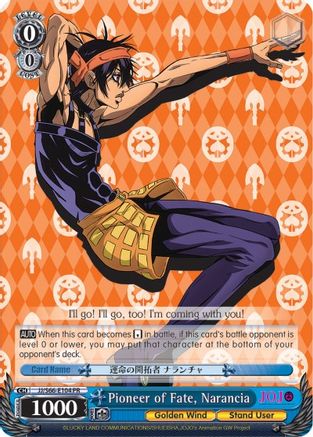Pioneer of Fate, Narancia (JJ/S66-E104 PR) - JoJo's Bizarre Adventure: Golden Wind